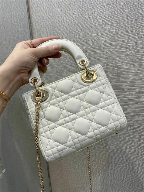 white dior mini bag|mini lady Dior milly bag.